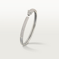 BRACELET PANTHERE PETIT MODELE SEMI PAVE WHITE GOLD