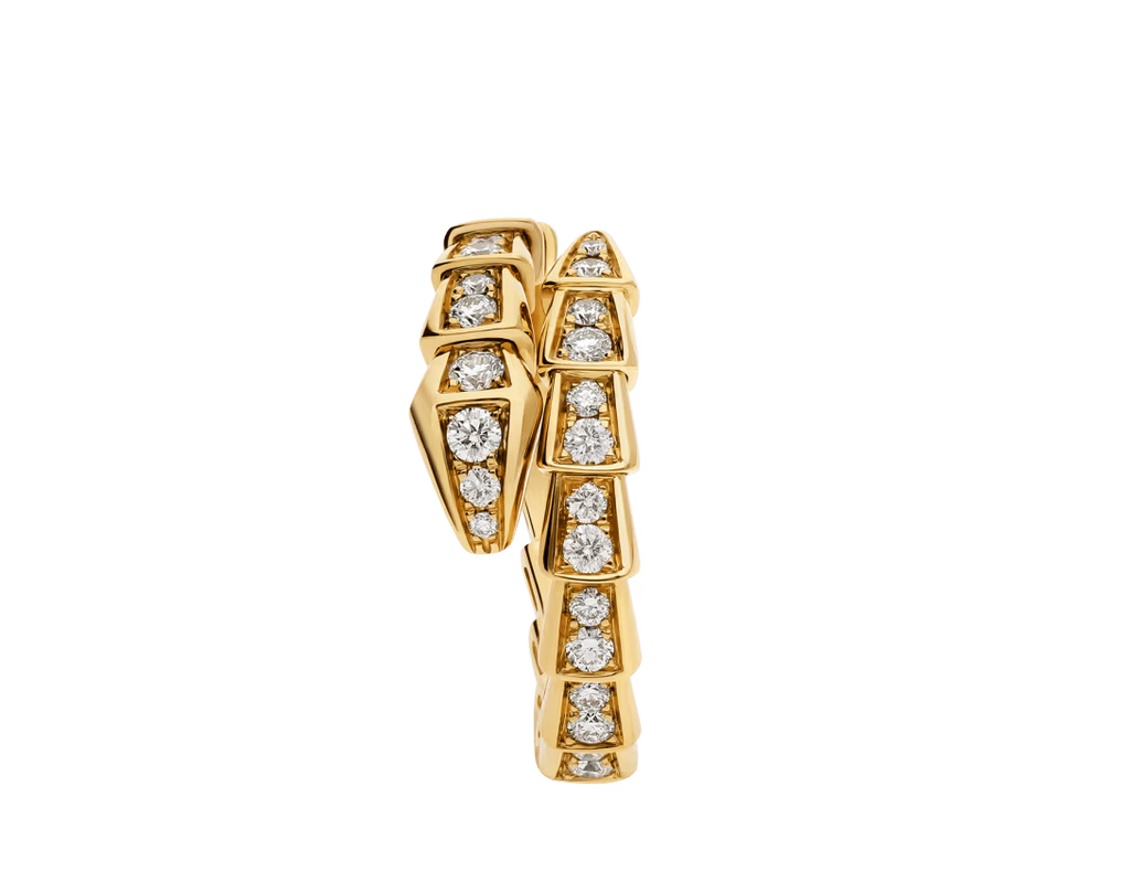 BAGUE BVLGARI SERPENTI VIPER DIAMANTS GOLD