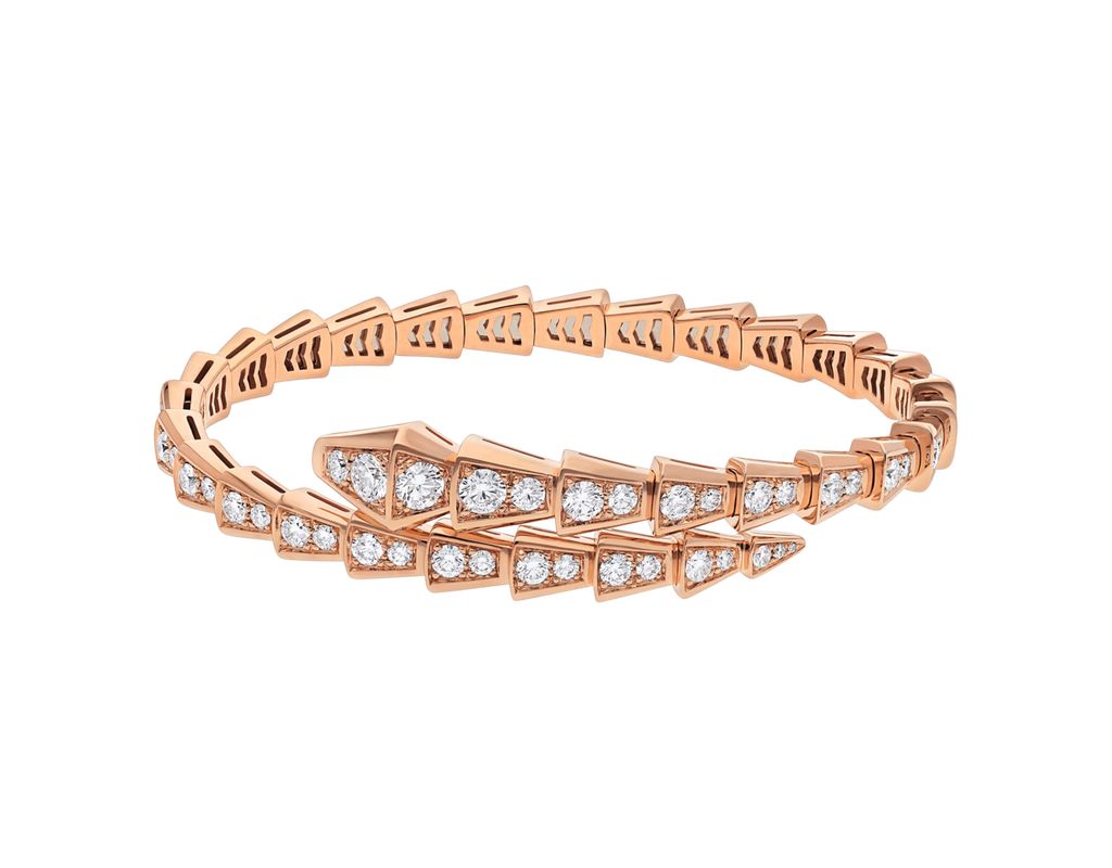 BRACELET BVLGARI SERPENTI VIPER DIAMONDS ROSE GOLD