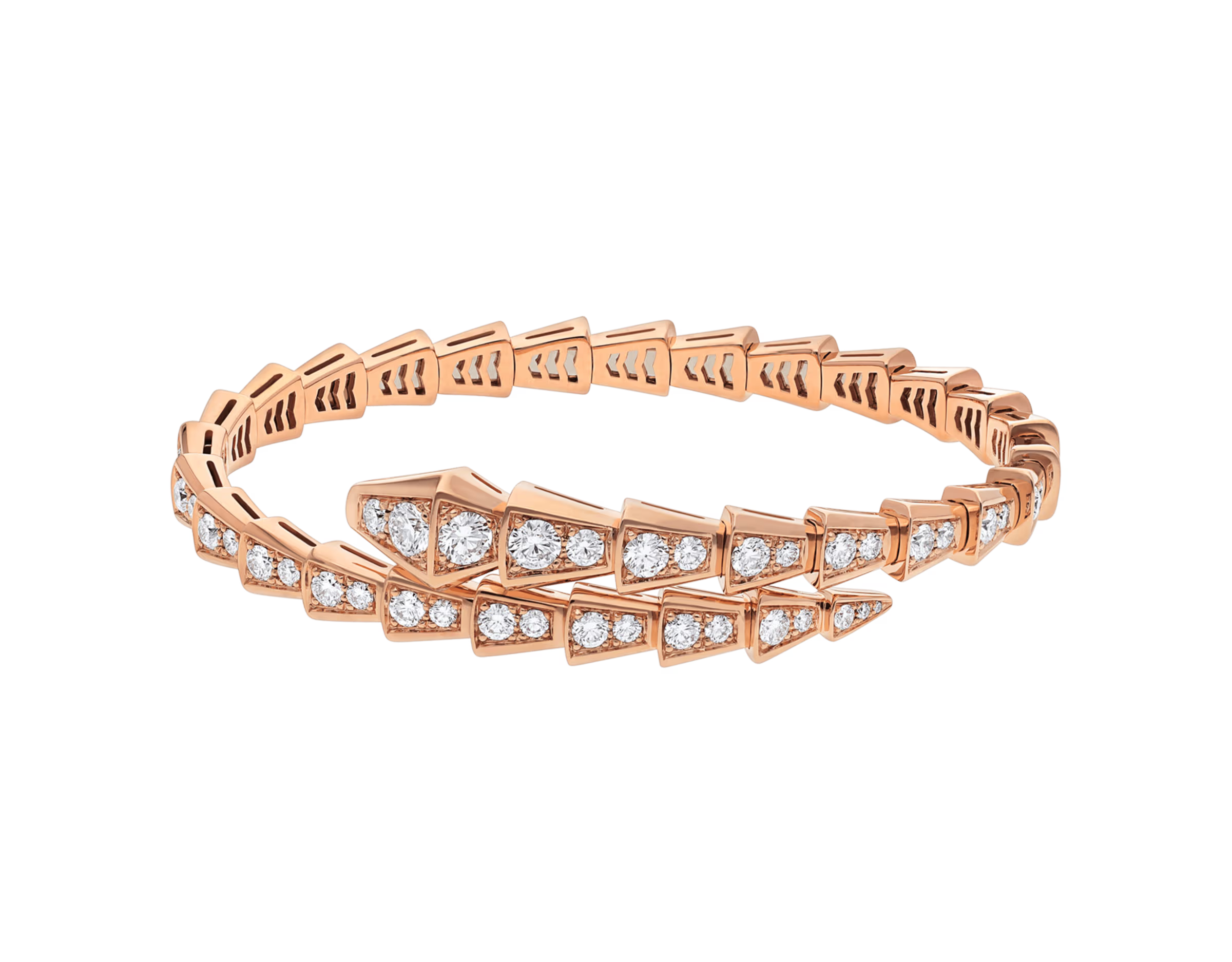 BRACELET BVLGARI SERPENTI VIPER DIAMONDS ROSE GOLD
