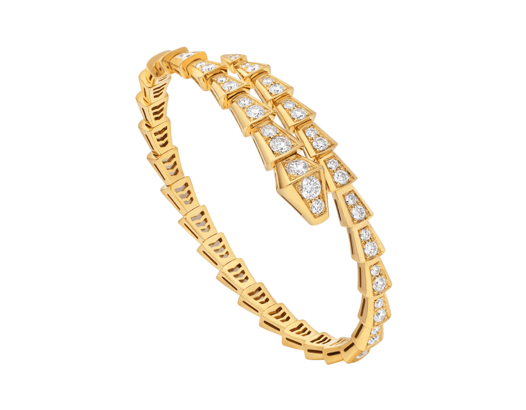 BRACELET BVLGARI SERPENTI VIPER DIAMONDS GOLD