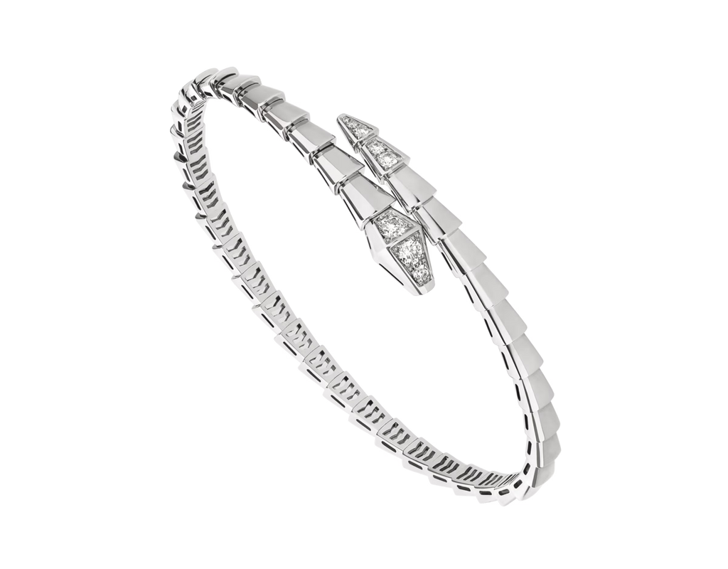 BRACELET BVLGARI SERPENTI SEMI DIAMONDS WHITE GOLD