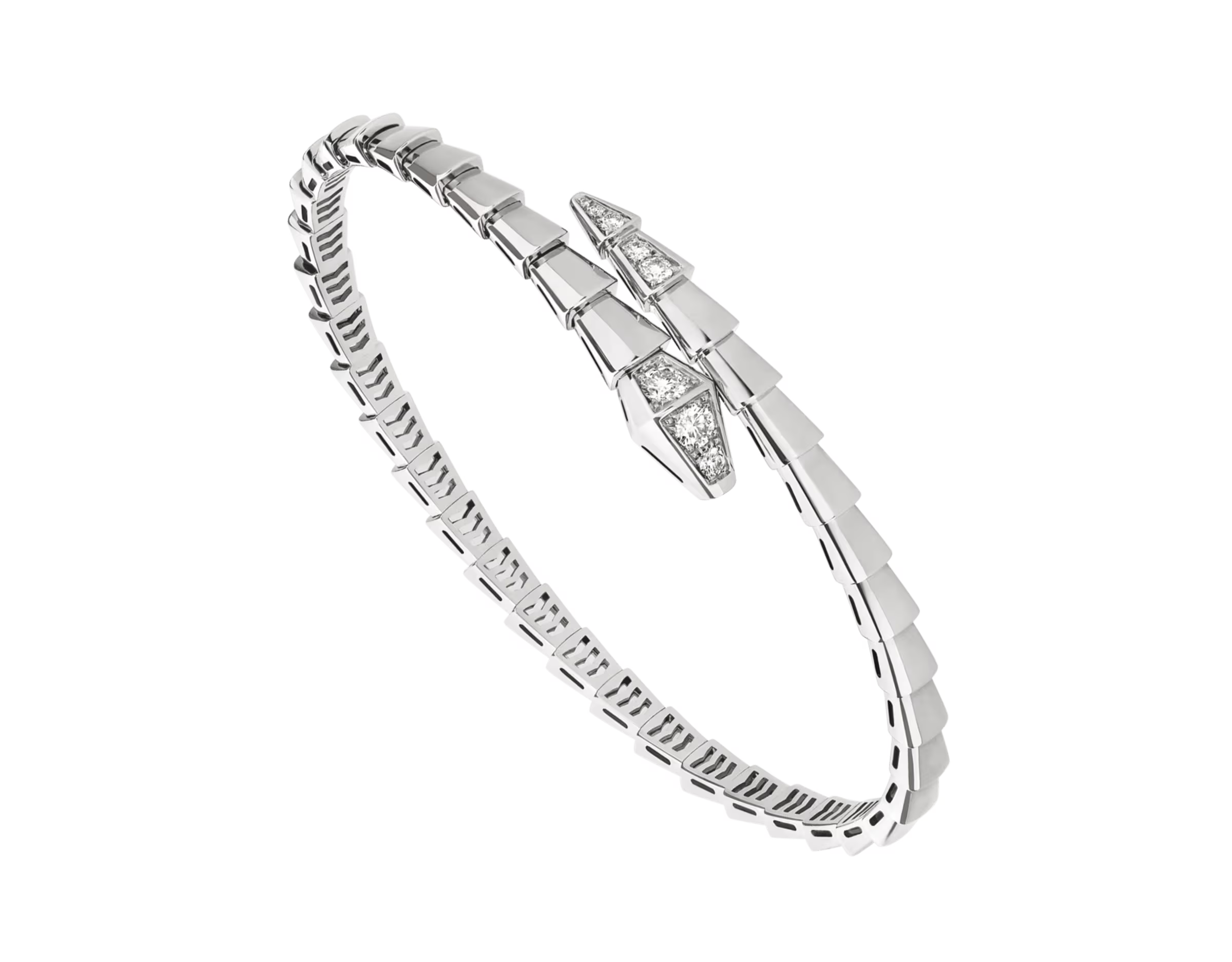 BRACELET BVLGARI SERPENTI SEMI DIAMONDS WHITE GOLD