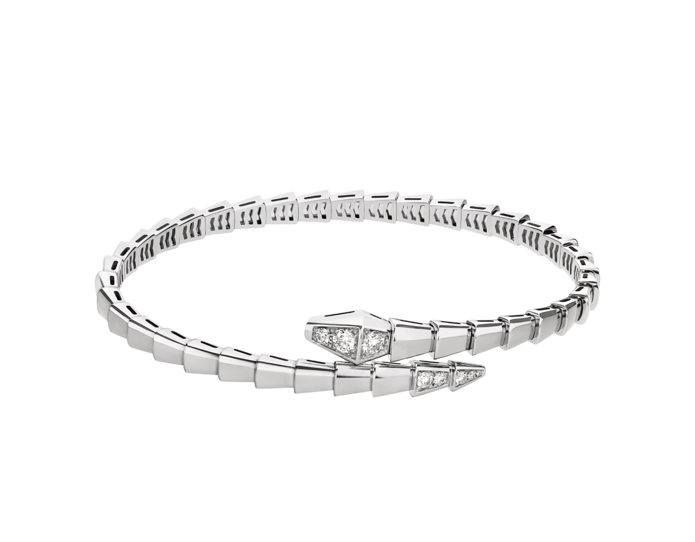 BRACELET BVLGARI SERPENTI SEMI DIAMONDS WHITE GOLD