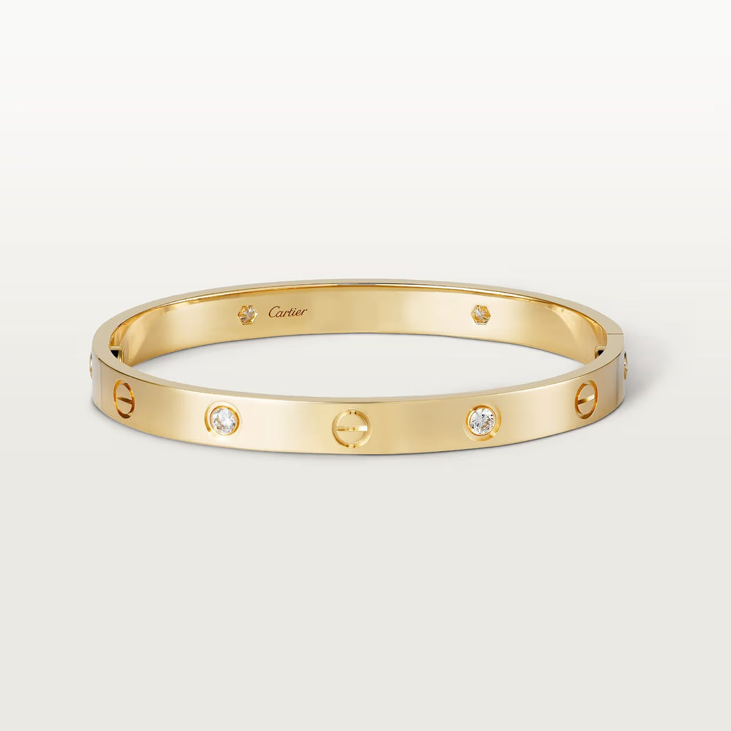 BRACELET CARTIER LOVE GOLD 4 DIAMONDS