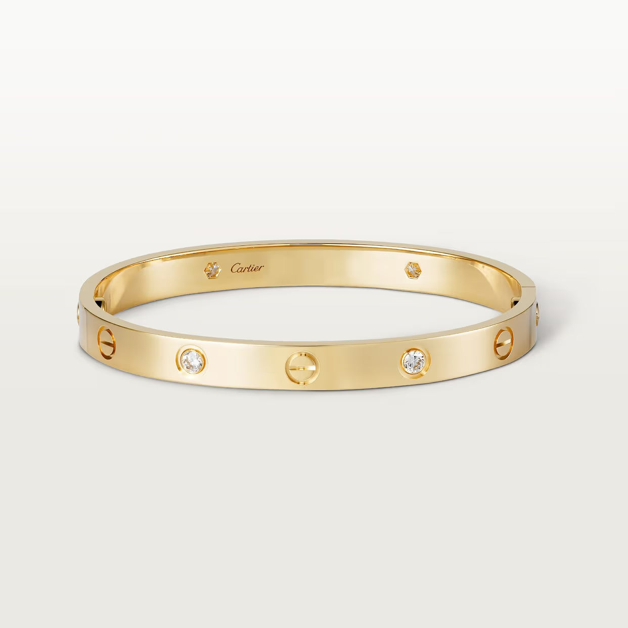 BRACELET CARTIER LOVE GOLD 4 DIAMONDS