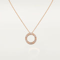 COLLIER CARTIER PENDENTIF LOVE PAVÉ ROSE GOLD