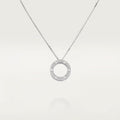 COLLIER CARTIER PENDENTIF LOVE PAVÉ WHITE GOLD