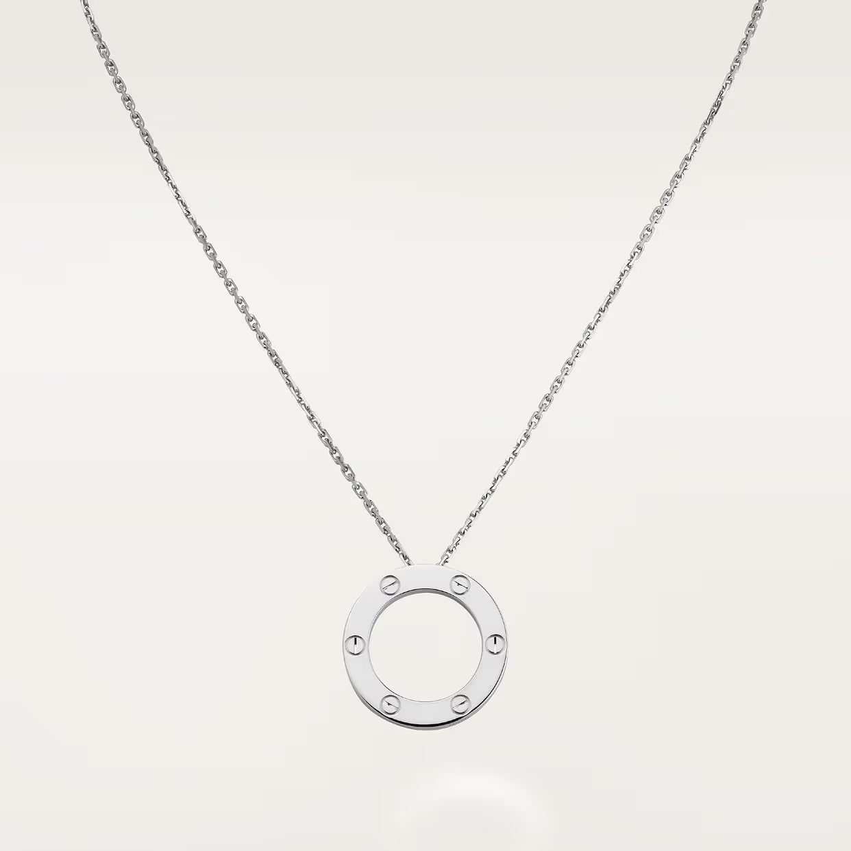 COLLIER CARTIER PENDENTIF LOVE WHITE GOLD