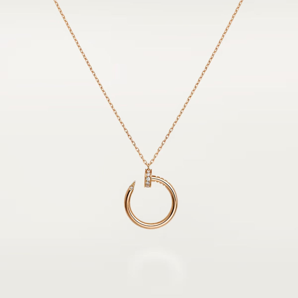 COLLIER CARTIER PENDENTIF JUST UN CLOU DIAMANTS ROSE GOLD