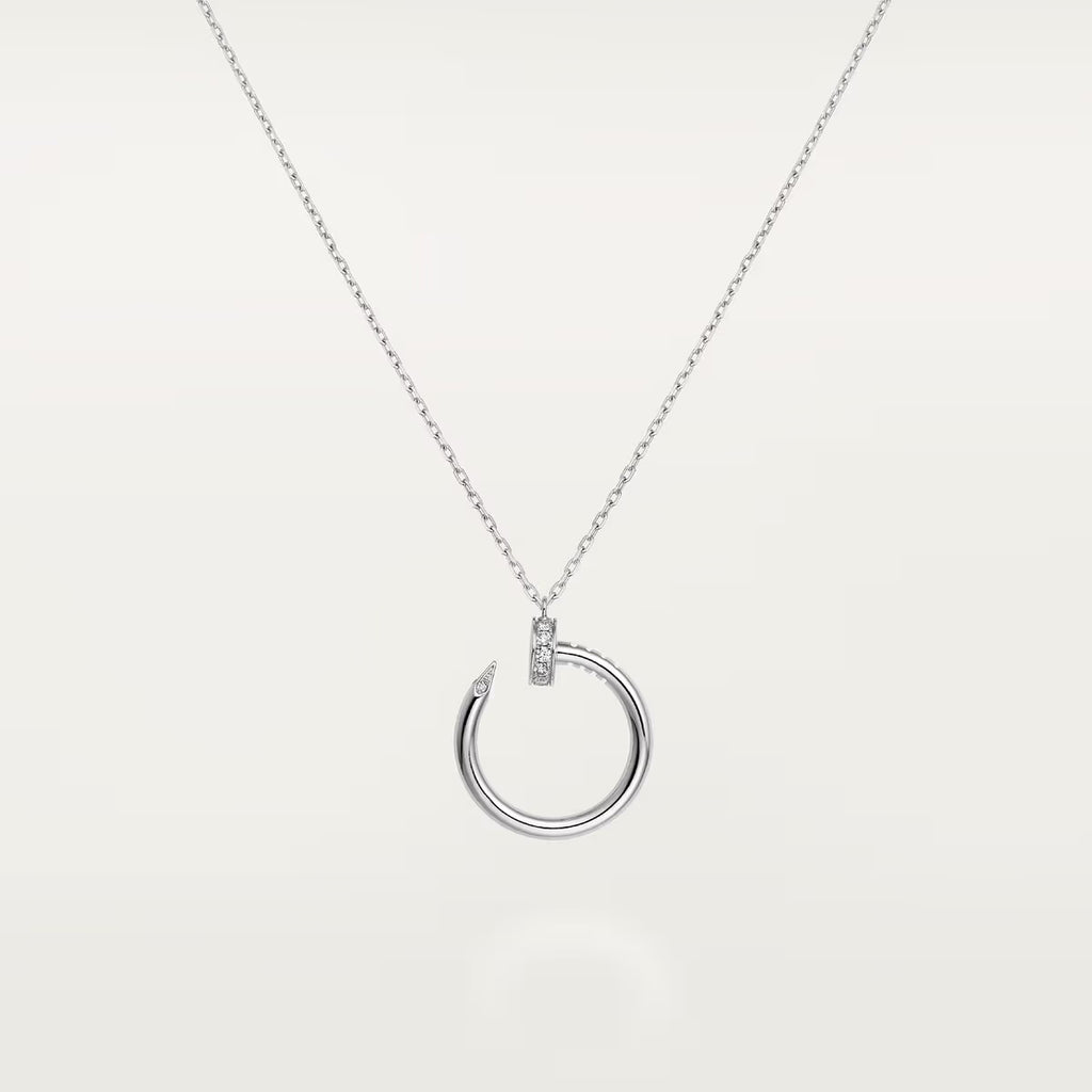 COLLIER CARTIER PENDENTIF JUST UN CLOU DIAMANTS WHITE GOLD