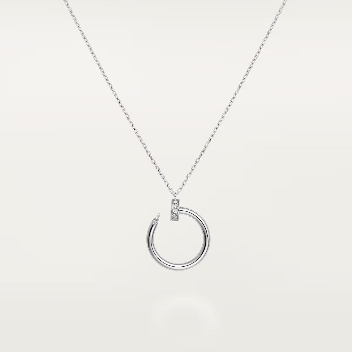 COLLIER CARTIER PENDENTIF JUST UN CLOU DIAMANTS WHITE GOLD