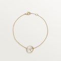 GOURMETTE CARTIER AMULETTE BLANC NACRE GOLD