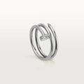 BAGUE CARTIER CLOU DOUBLE TOURS DIAMANTS WHITE GOLD