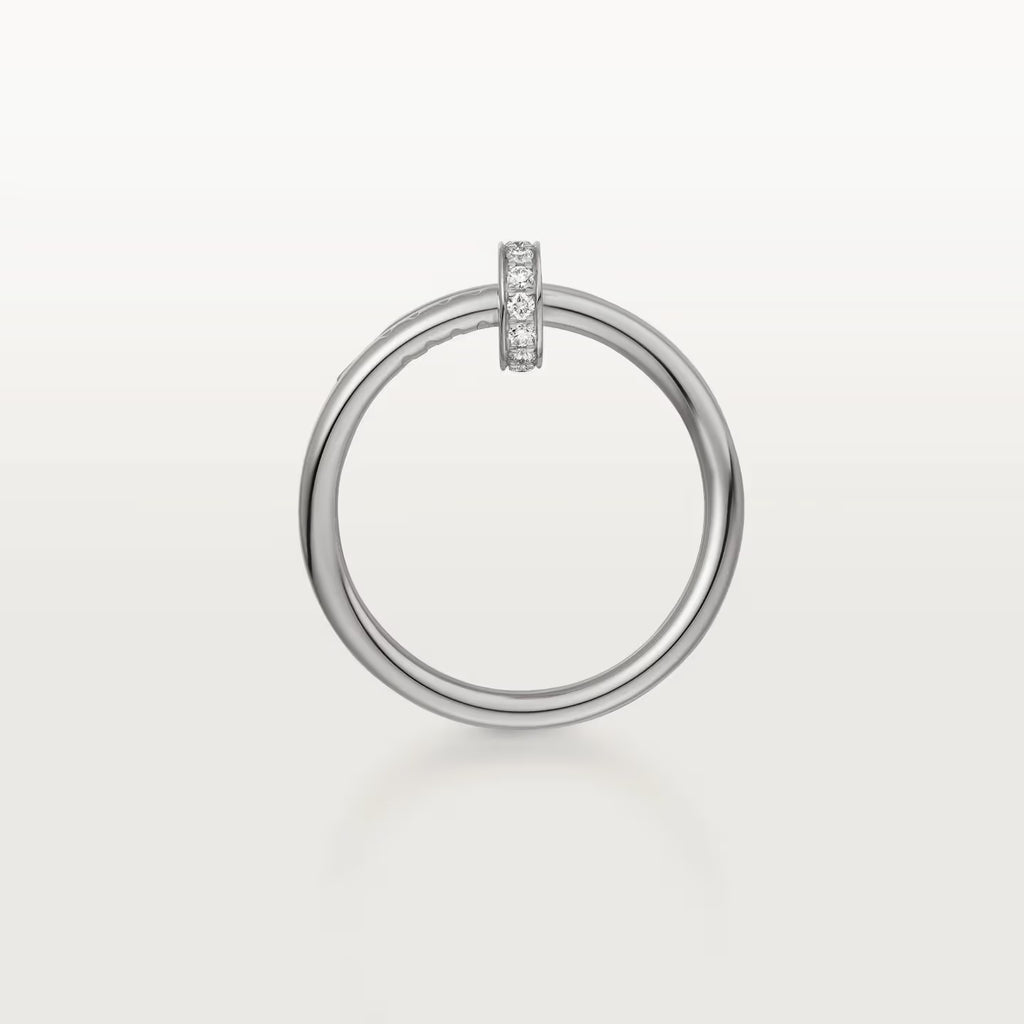 BAGUE CARTIER CLOU DOUBLE TOURS DIAMANTS WHITE GOLD
