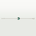 GOURMETTE CARTIER AMULETTE VERT MALACHITE WHITE GOLD