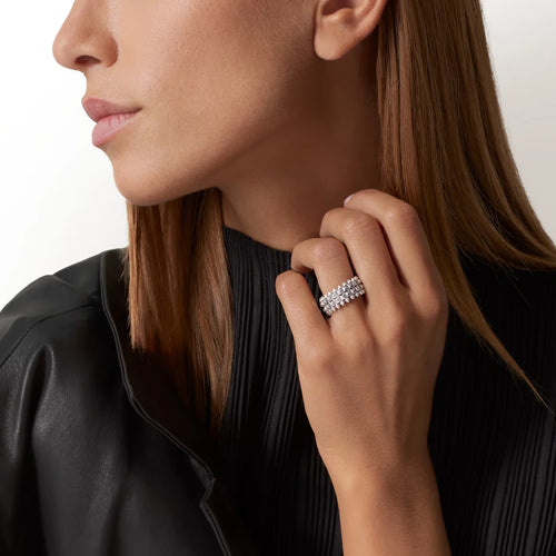 BAGUE CARTIER CLASH DOUBLE WHITE GOLD