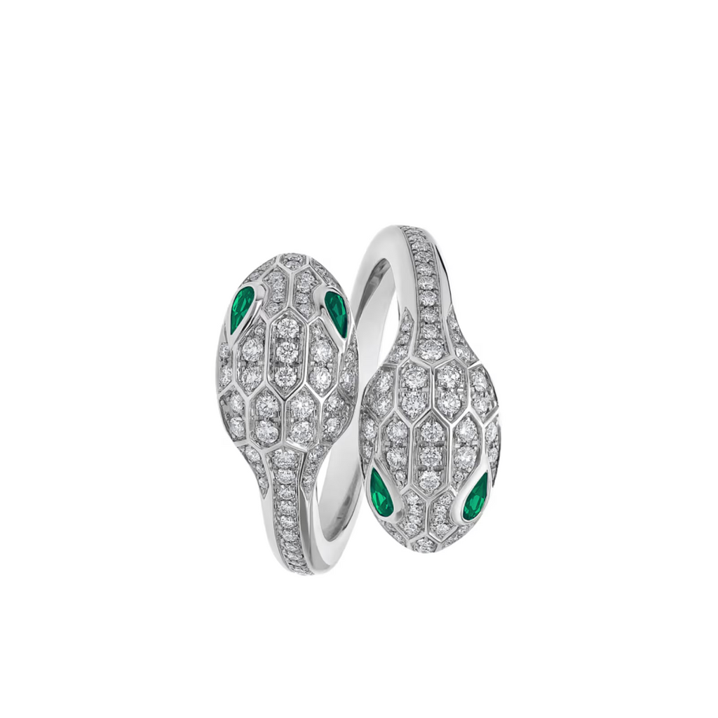 BAGUE BVLGARI SERPENTI SEDUTTORI WHITE GOLD
