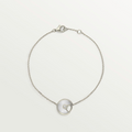 GOURMETTE CARTIER AMULETTE BLANC NACRE WHITE GOLD