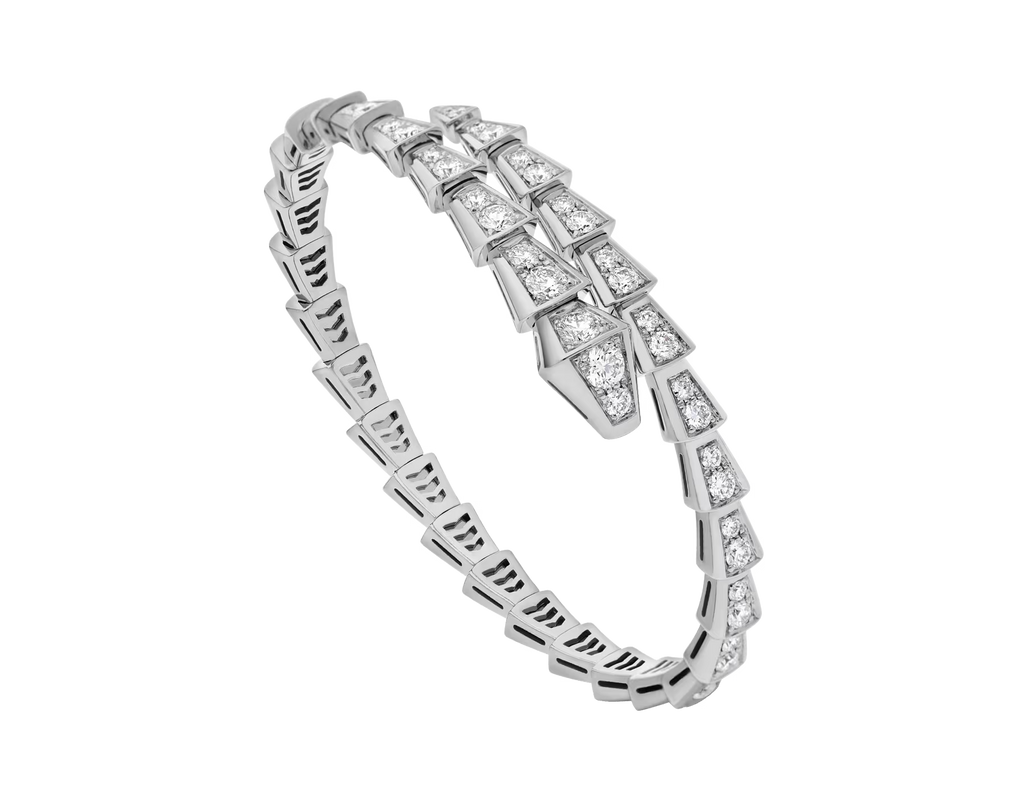 BRACELET BVLGARI SERPENTI VIPER DIAMONDS WHITE GOLD