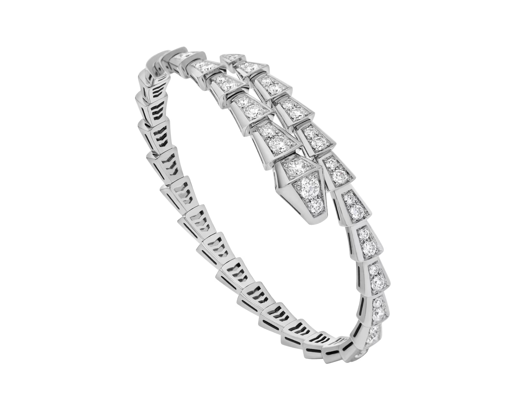 BRACELET BVLGARI SERPENTI VIPER DIAMONDS WHITE GOLD