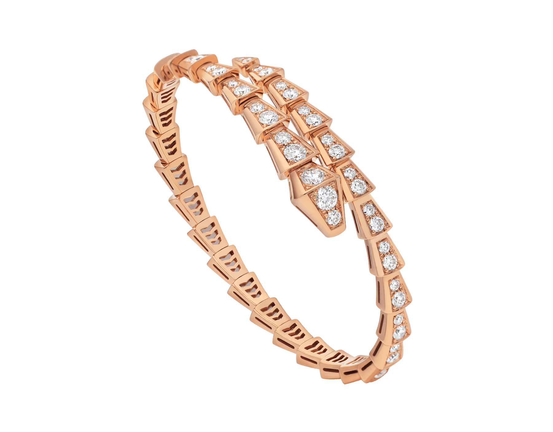 BRACELET BVLGARI SERPENTI VIPER DIAMONDS ROSE GOLD