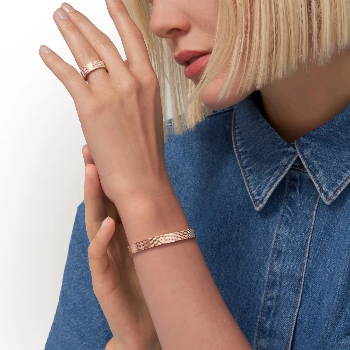 BRACELET CARTIER LOVE UNLIMITED SOUPLE ROSE GOLD