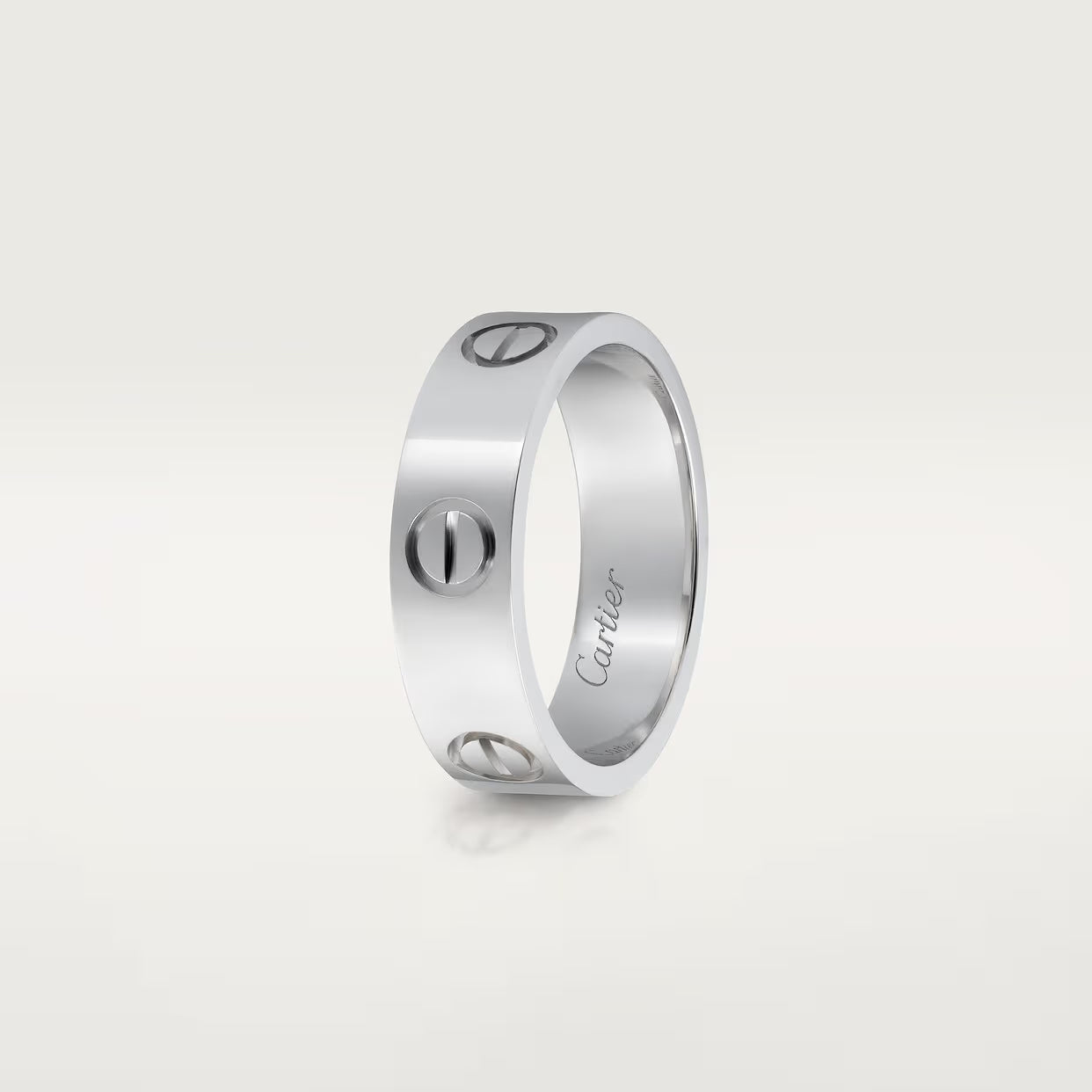 BAGUE CARTIER LOVE MODÈLE CLASSIQUE WHITE GOLD