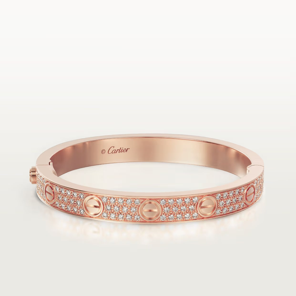 BRACELET CARTIER LOVE MODÉLE CLASSIQUE PAVÉ