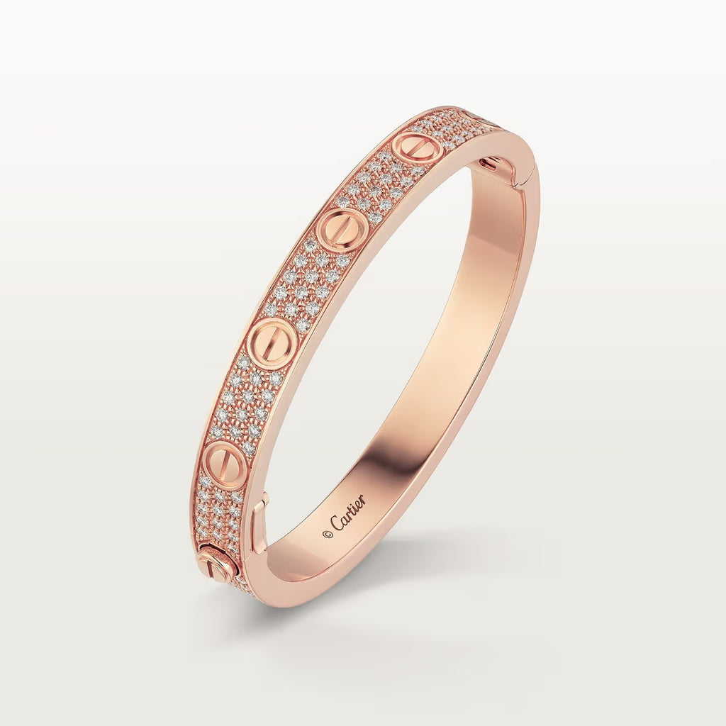 BRACELET CARTIER LOVE MODÉLE CLASSIQUE PAVÉ