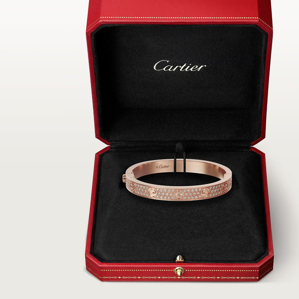 BRACELET CARTIER LOVE MODÉLE CLASSIQUE PAVÉ