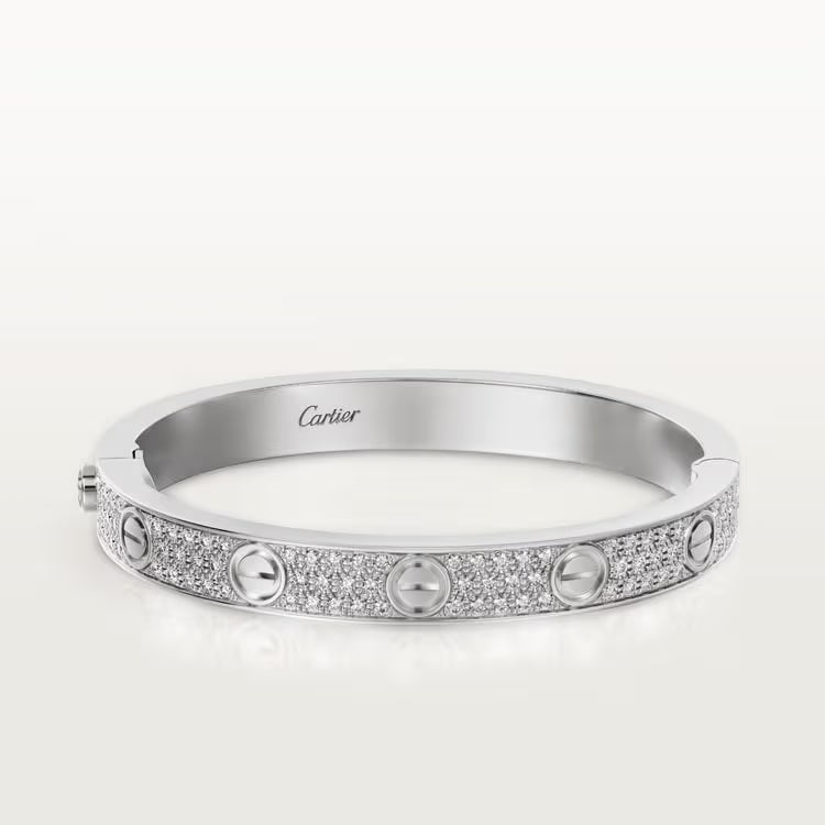 BRACELET CARTIER LOVE MODÉLE CLASSIQUE PAVÉ