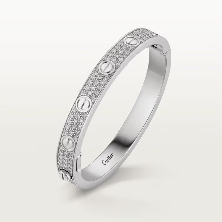 BRACELET CARTIER LOVE MODÉLE CLASSIQUE PAVÉ