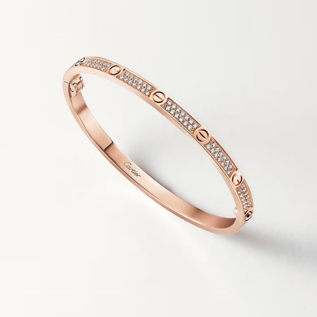 BRACELET CARTIER LOVE PETIT MODÉLE CLASSIQUE PAVÉ