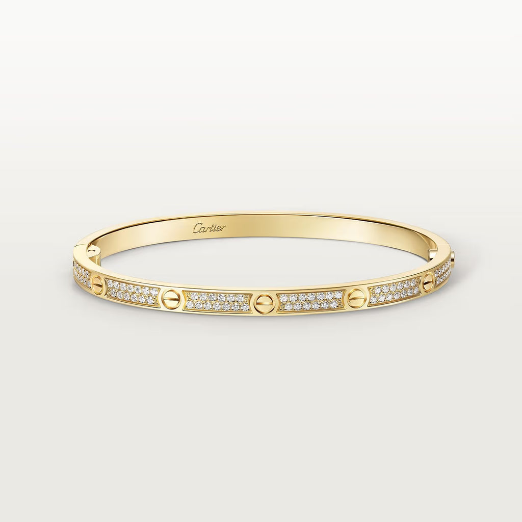 BRACELET CARTIER LOVE PETIT MODÉLE CLASSIQUE PAVÉ