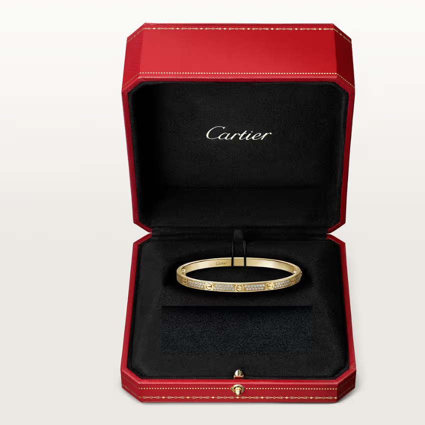 BRACELET CARTIER LOVE PETIT MODÉLE CLASSIQUE PAVÉ