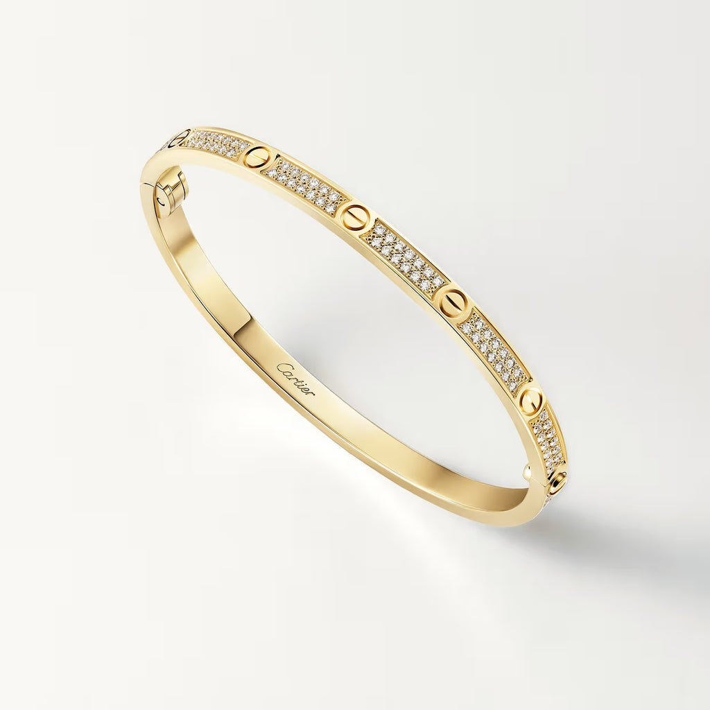 BRACELET CARTIER LOVE PETIT MODÉLE CLASSIQUE PAVÉ