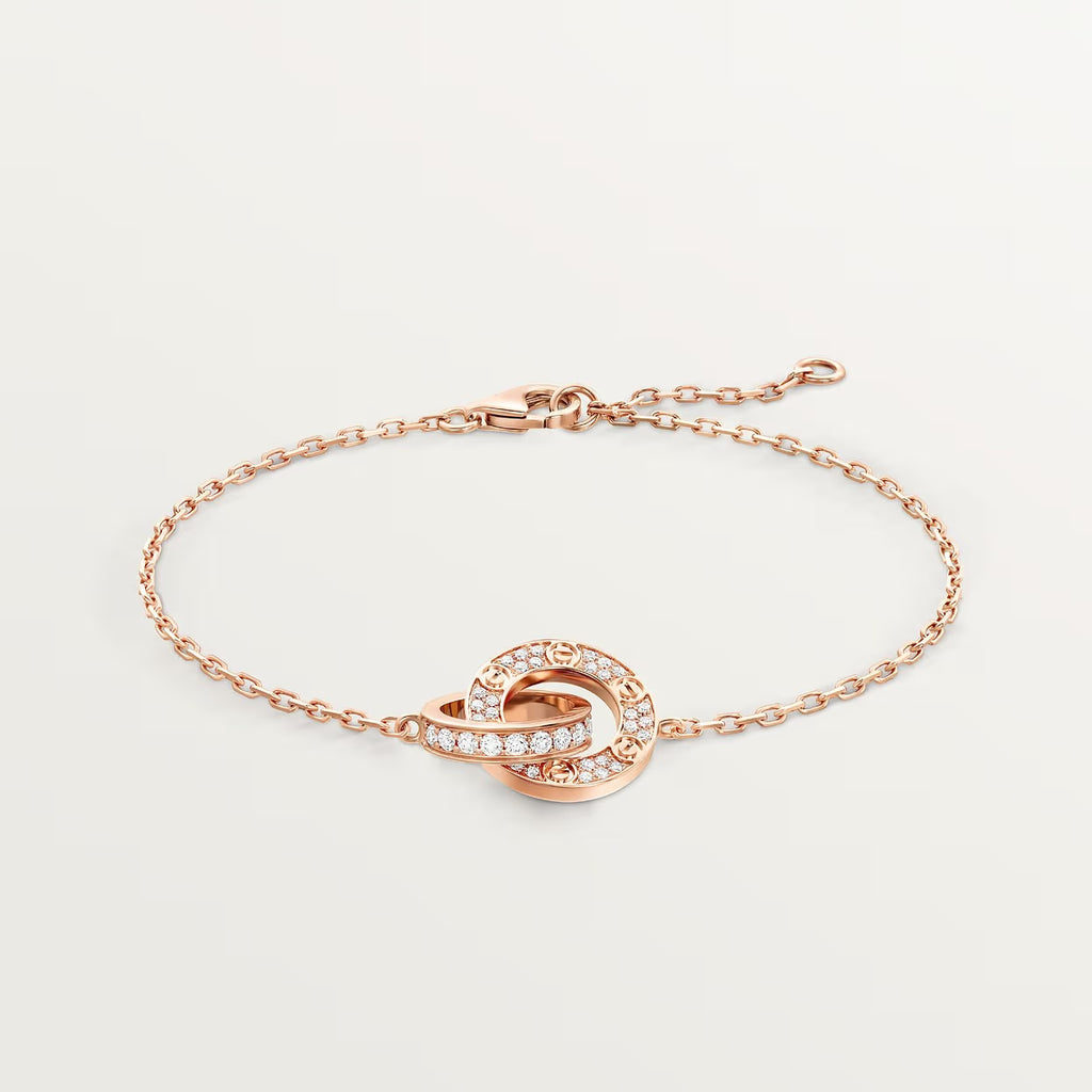 GOURMETTE CARTIER LOVE SEMI PAVE