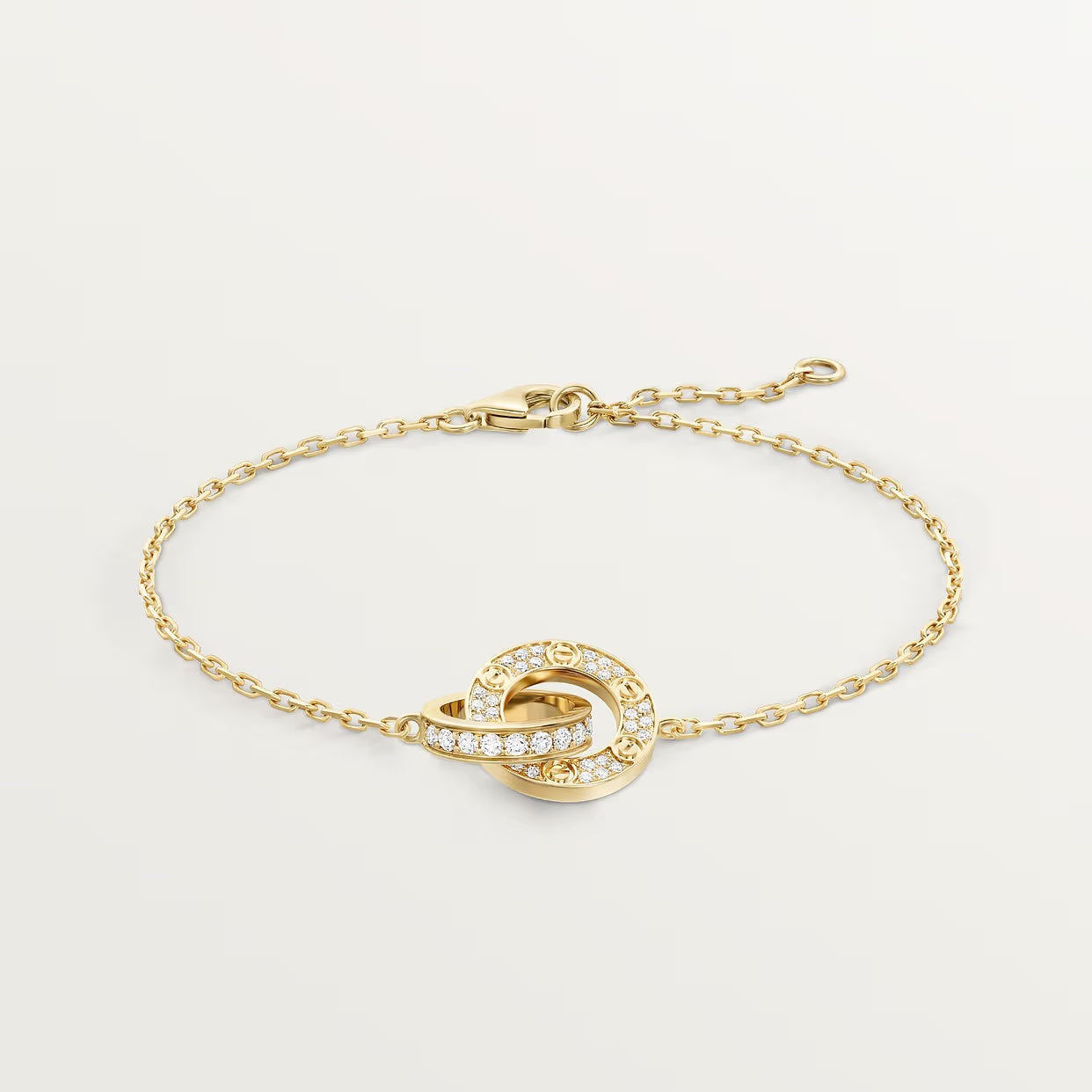 GOURMETTE CARTIER LOVE SEMI PAVE