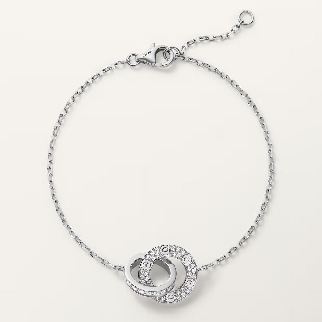 GOURMETTE CARTIER LOVE SEMI PAVE