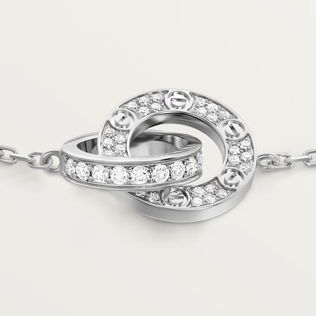 GOURMETTE CARTIER LOVE SEMI PAVE