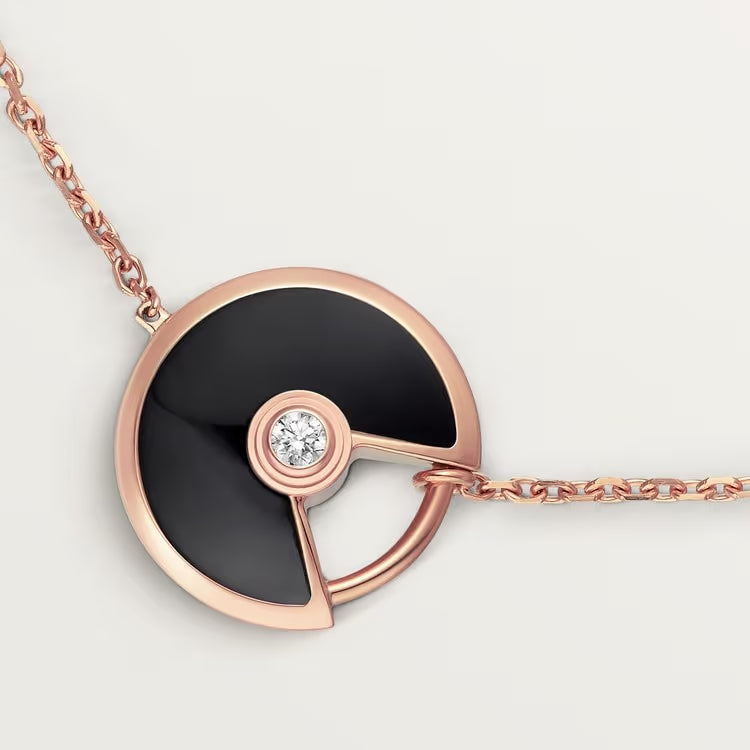 GOURMETTE CARTIER AMULETTE NOIR ONYX