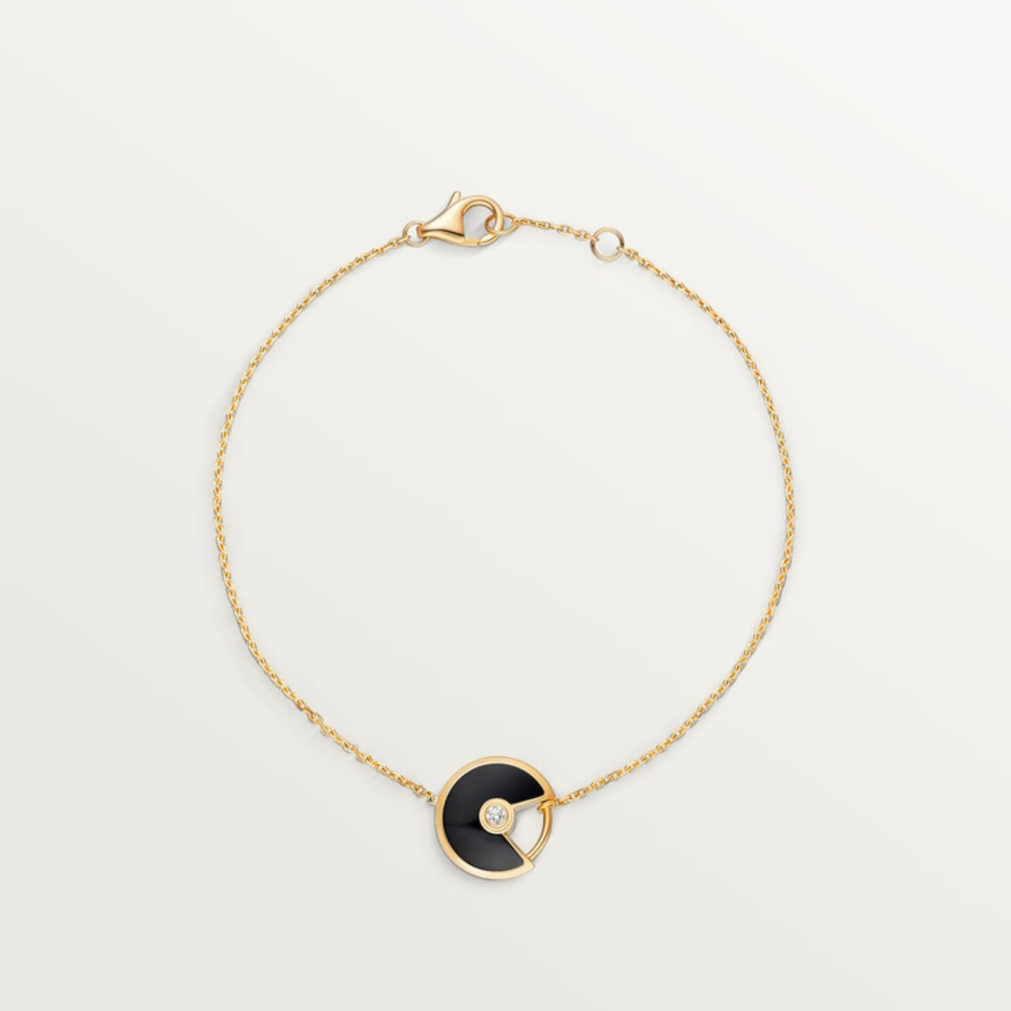 GOURMETTE CARTIER AMULETTE NOIR ONYX