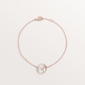 GOURMETTE CARTIER AMULETTE BLANC NACRE