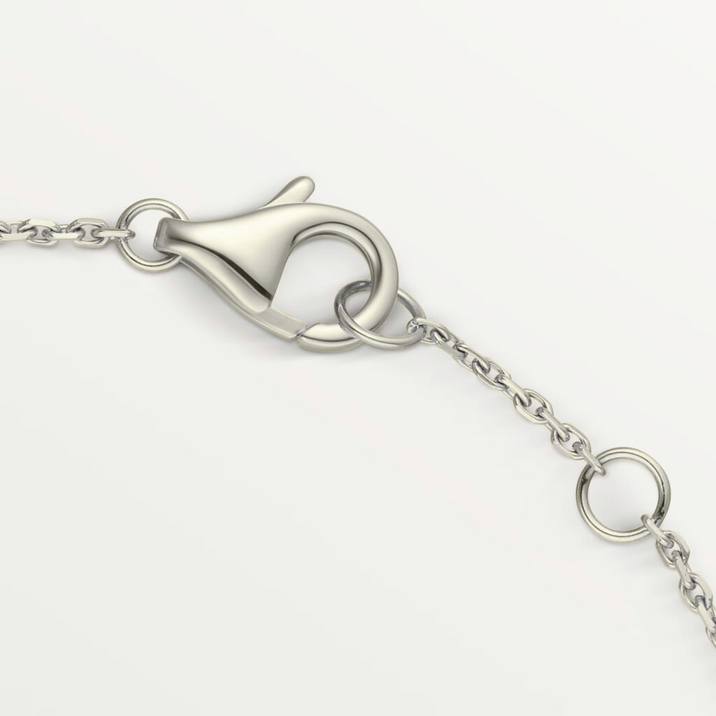 GOURMETTE CARTIER AMULETTE BLANC NACRE