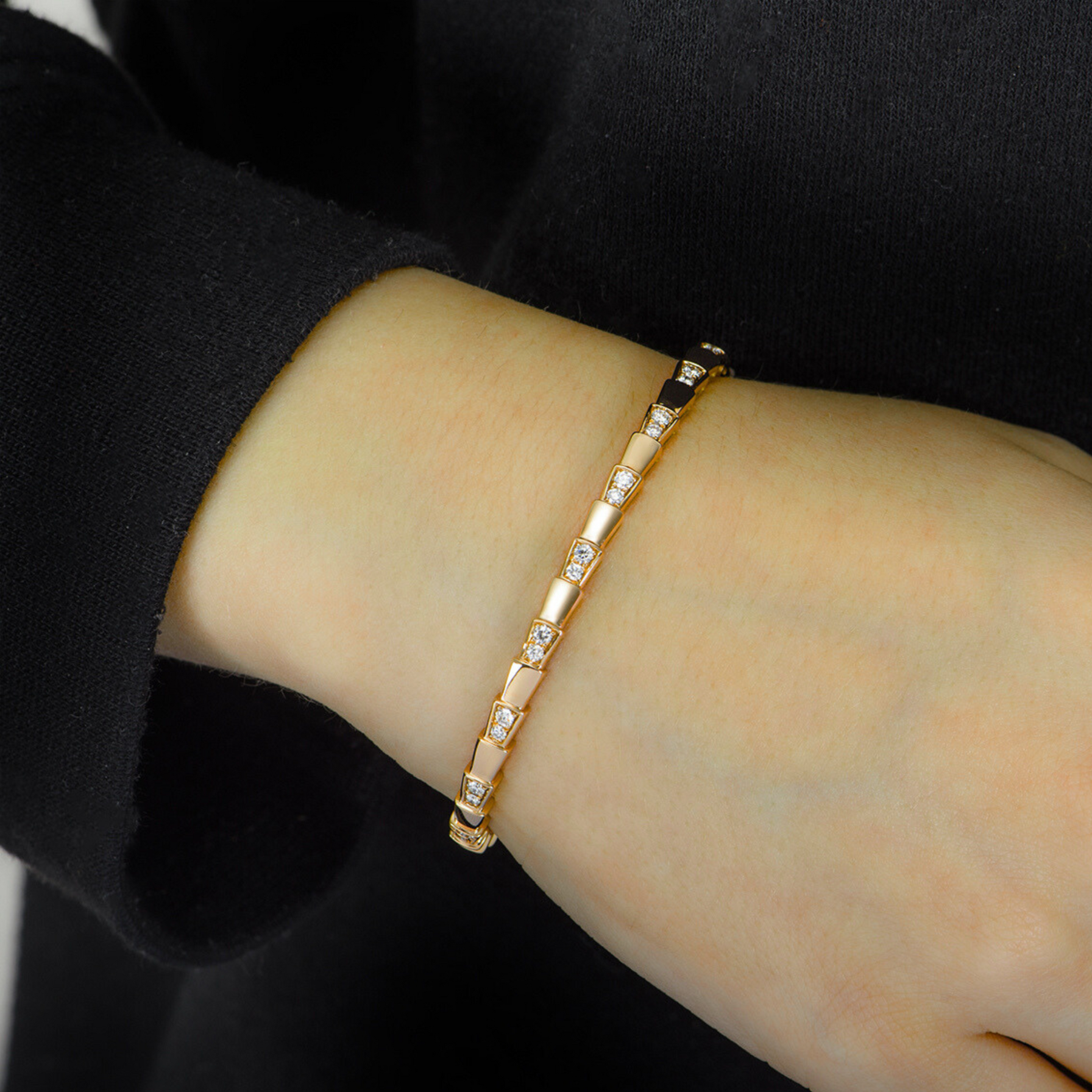 BRACELET BVLGARI SERPENTI DIAMOND GOLD