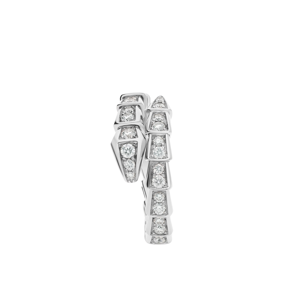BAGUE BVLGARI SERPENTI VIPER DIAMANTS WHITE GOLD