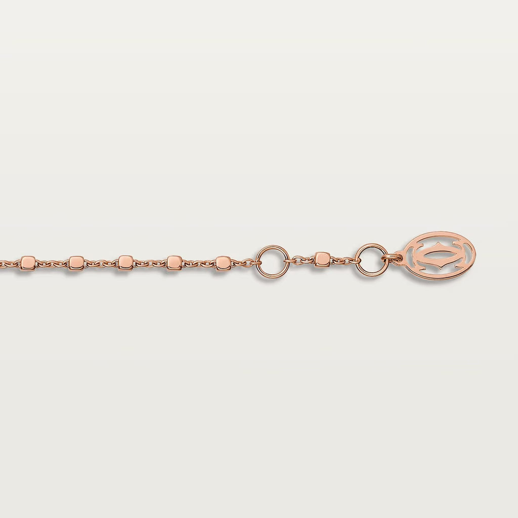 GOURMETTE CARTIER PANTHERE SUR CHAINE DIAMANTS ROSE GOLD