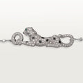 GOURMETTE CARTIER PANTHERE SUR CHAINE PAVE WHITE GOLD