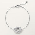 GOURMETTE CARTIER LOVE SEMI PAVE WHITE GOLD